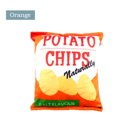 Funny Dog Toys Crisps Plush Filled Pets Squeaky Chew Toy Bite-Resistant Sounding Paper Toys for Small Medium Pets Supplies