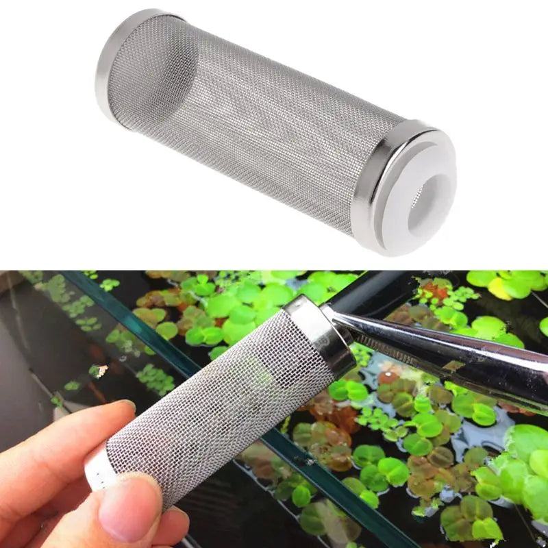 Stainless Steel Filter Inlet Case/Mesh/Shrimp Nets Set Special Shrimp Cylinder Filter Inflow Inlet Protect Aquarium Accessories