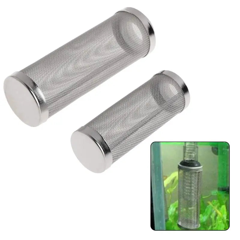 Stainless Steel Filter Inlet Case/Mesh/Shrimp Nets Set Special Shrimp Cylinder Filter Inflow Inlet Protect Aquarium Accessories